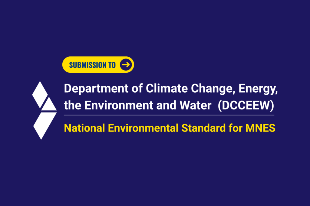 SEC submission to DCCEEW - National Environmental Standard for MNES