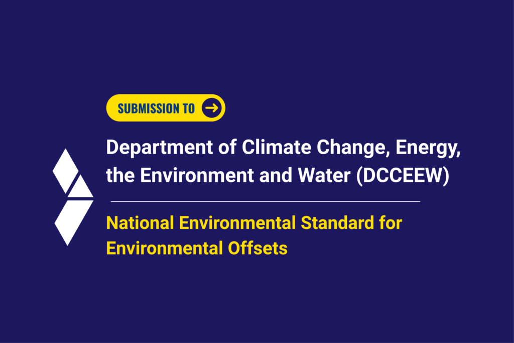 SEC submission to DCCEEW - National Environmental Standard for Environmental Offsets